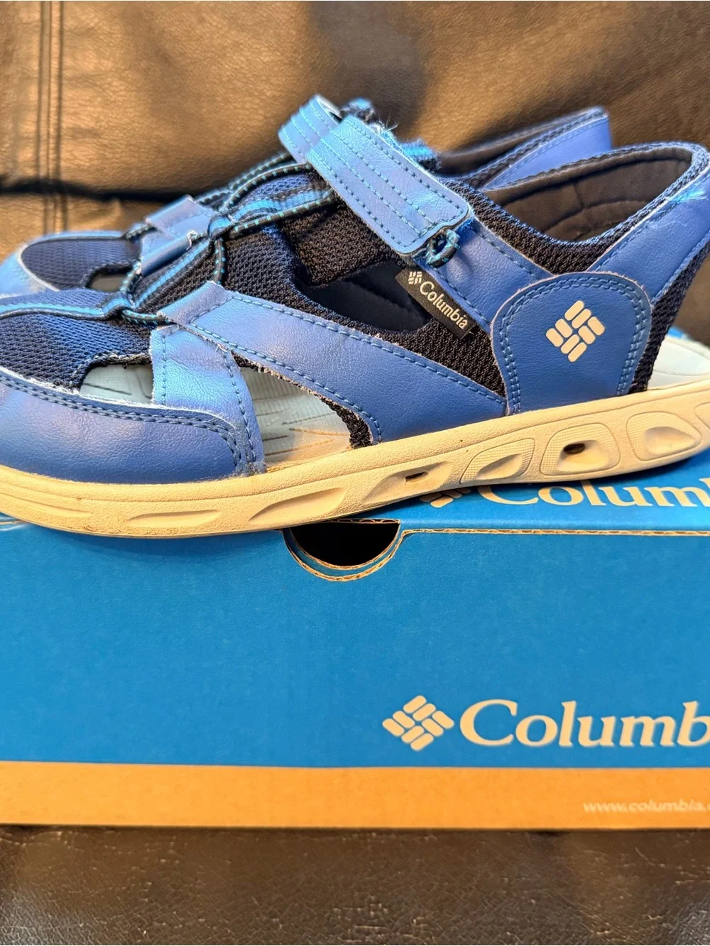 Columbia Kids Blue Outdoor Sport Sandals size 7 youth